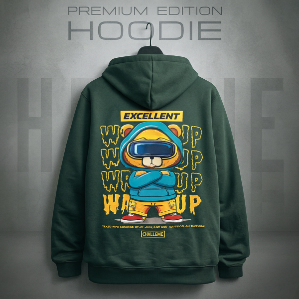 Oversized Botol Green Hoodie For Man